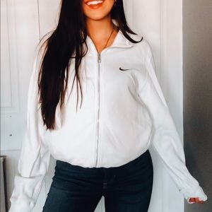 Large White Nile Zip-Up Sweatshirt | Loungewear